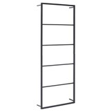 vidaXL Handdoekenrek 45x10x115 cm staal zwart