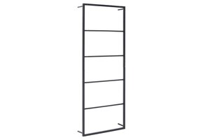 Zwart Stalen Handdoekenrek 45x10x115 cm - 33% Korting