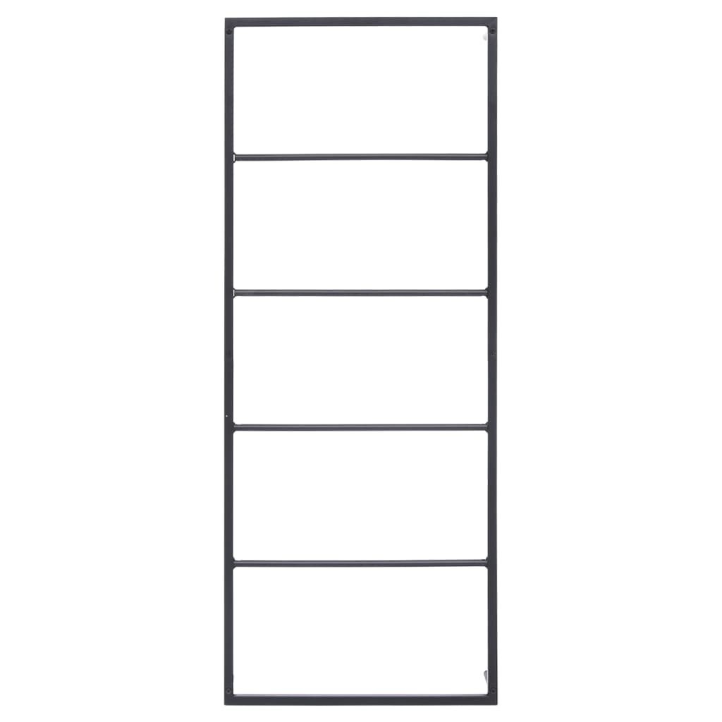 vidaXL Handdoekenrek 45x10x115 cm staal zwart