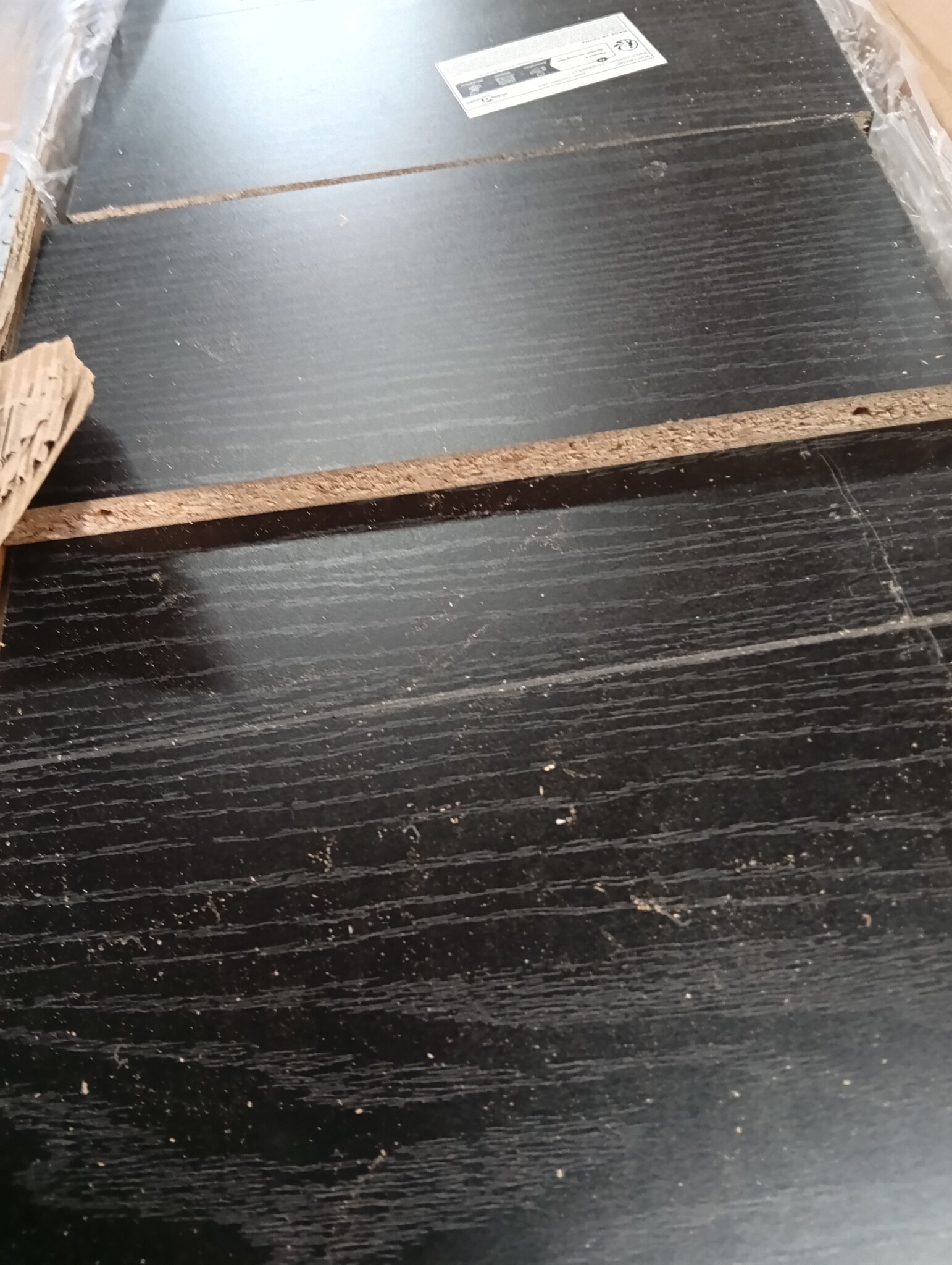 vidaXL Wandplank 2 st Zwart eiken 30 x 15 x 100 cm Bewerkt hout
