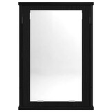 vidaXL Badkamerspiegelkast 42x12x60 cm spaanplaat zwart eikenkleurig
