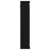 vidaXL Badkamerspiegelkast 42x12x60 cm spaanplaat zwart eikenkleurig