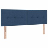 vidaXL in hoogte verstelbaar hoofdbord Blauw 144 cm Stof