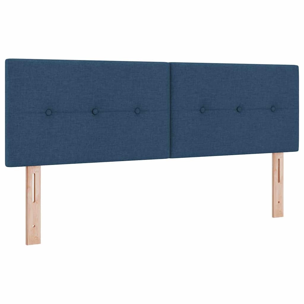 vidaXL in hoogte verstelbaar hoofdbord Blauw 144 cm Stof