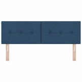 vidaXL in hoogte verstelbaar hoofdbord Blauw 144 cm Stof