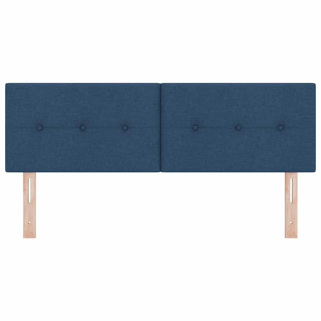 vidaXL in hoogte verstelbaar hoofdbord Blauw 144 cm Stof