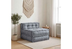 Modulaire Sofabet Stof Grijs - 41% Korting