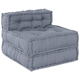 vidaXL Modulair Sofabet Stof Grijs 70 x 70 x 56 cm