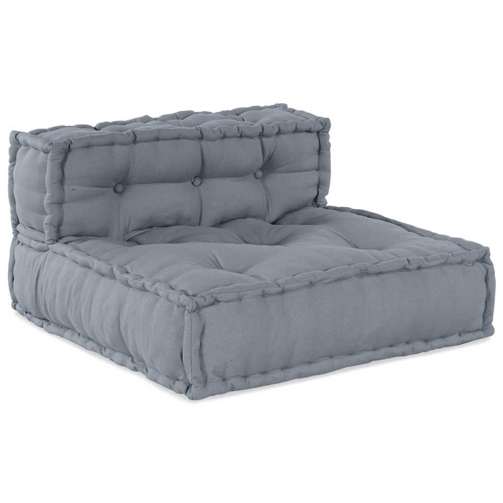 vidaXL Modulair Sofabet Stof Grijs 70 x 70 x 56 cm