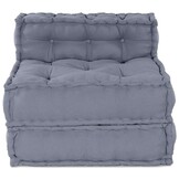 vidaXL Modulair Sofabet Stof Grijs 70 x 70 x 56 cm
