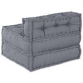 vidaXL Modulair Sofabet Stof Grijs 70 x 70 x 56 cm