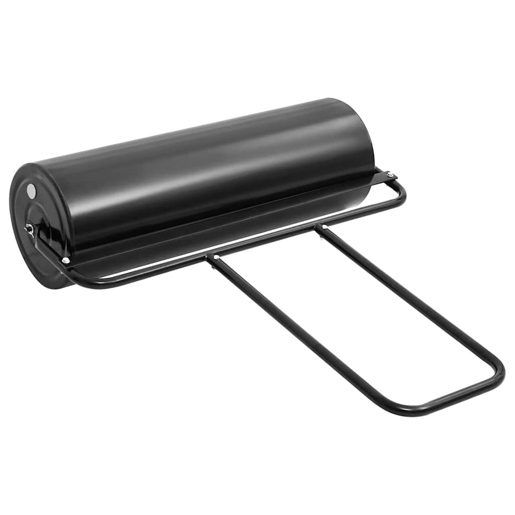 vidaXL Gazonroller duwmodel 63 L ijzer en staal zwart