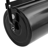 vidaXL Gazonroller duwmodel 63 L ijzer en staal zwart
