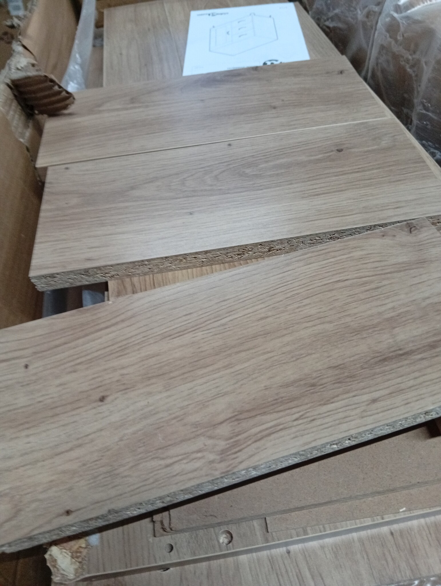 vidaXL Dressoir Artisan Eik 69,5 x 34 x 90 cm Geconstrueerd hout