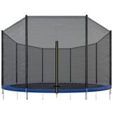 Trampoline veiligheidsnet voor trampolines 426 cm (14 ft) met 8 palen | 180 cm hoog | Weerbestendig, sterk, duurzaam, buitenrand aansluiting