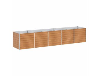 vidaXL Verhoogde plantenbak Licht Bruin 400 x 80 x 77 cm