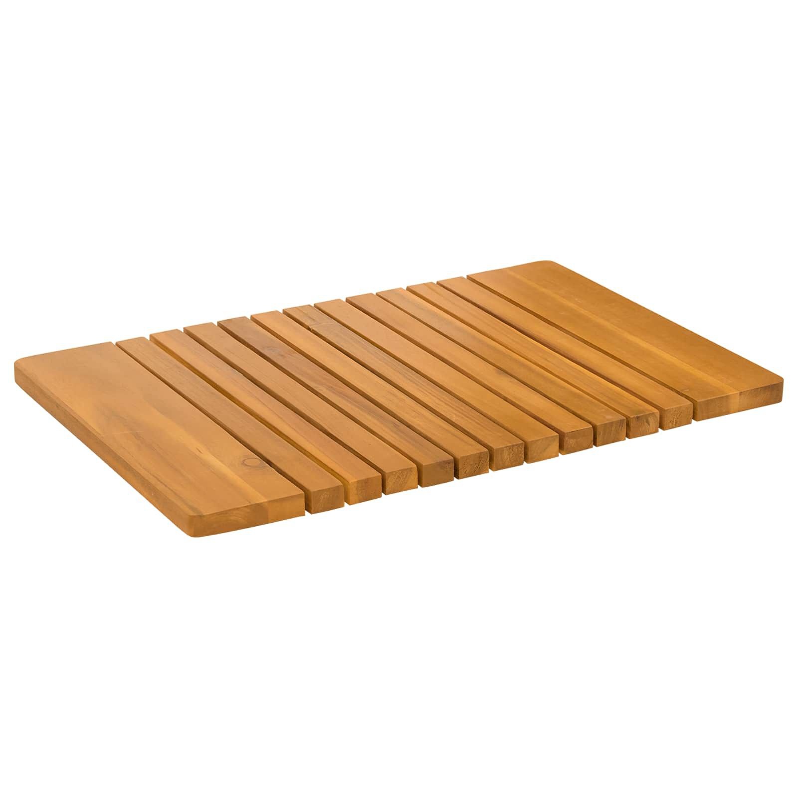 vidaXL Badmat Naturel 59 x 40 cm Massief Acaciahout