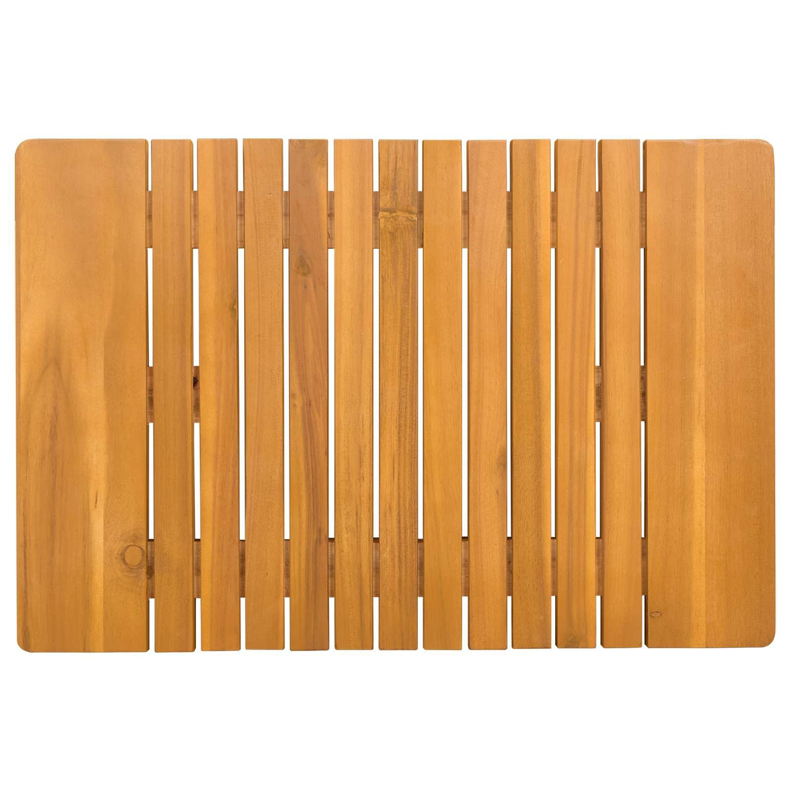 vidaXL Badmat Naturel 59 x 40 cm Massief Acaciahout