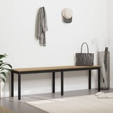 vidaXL Bank Artisanaal eiken 160 x 35 x 45 cm Bewerkt hout