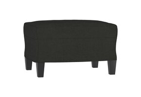 Voetenbank stof zwart 60x50x41 cm - 57% Korting