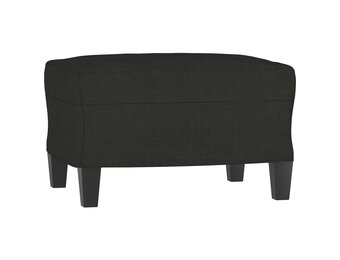 vidaXL Voetenbank 60x50x41 cm stof zwart