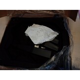 vidaXL Voetenbank 60x50x41 cm stof zwart