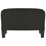 vidaXL Voetenbank 60x50x41 cm stof zwart