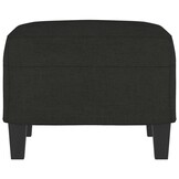 vidaXL Voetenbank 60x50x41 cm stof zwart