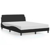 vidaXL Bedframe Dover zwart 135x190 cm kunstleer