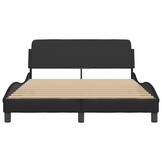 vidaXL Bedframe Dover zwart 135x190 cm kunstleer