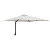 vidaXL Tuinparasol Beige, Zwart 248.5 x 247.5 x 160 cm