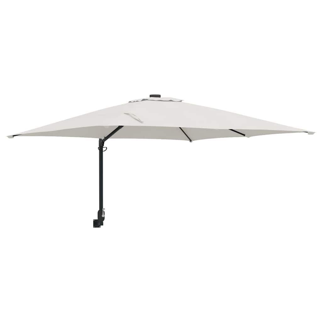 vidaXL Tuinparasol Beige, Zwart 248.5 x 247.5 x 160 cm