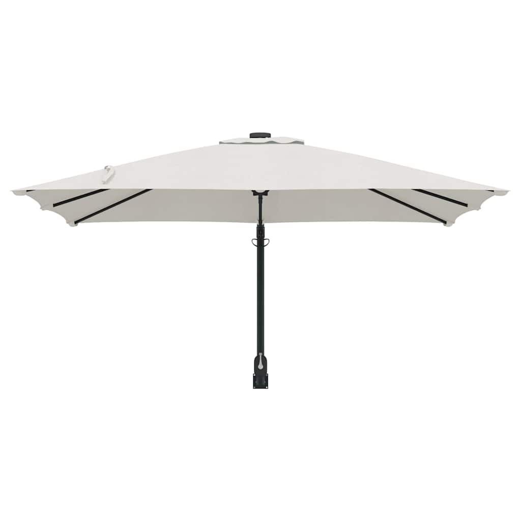 vidaXL Tuinparasol Beige, Zwart 248.5 x 247.5 x 160 cm