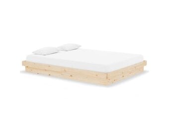 vidaXL Bedframe massief hout 135x190 cm