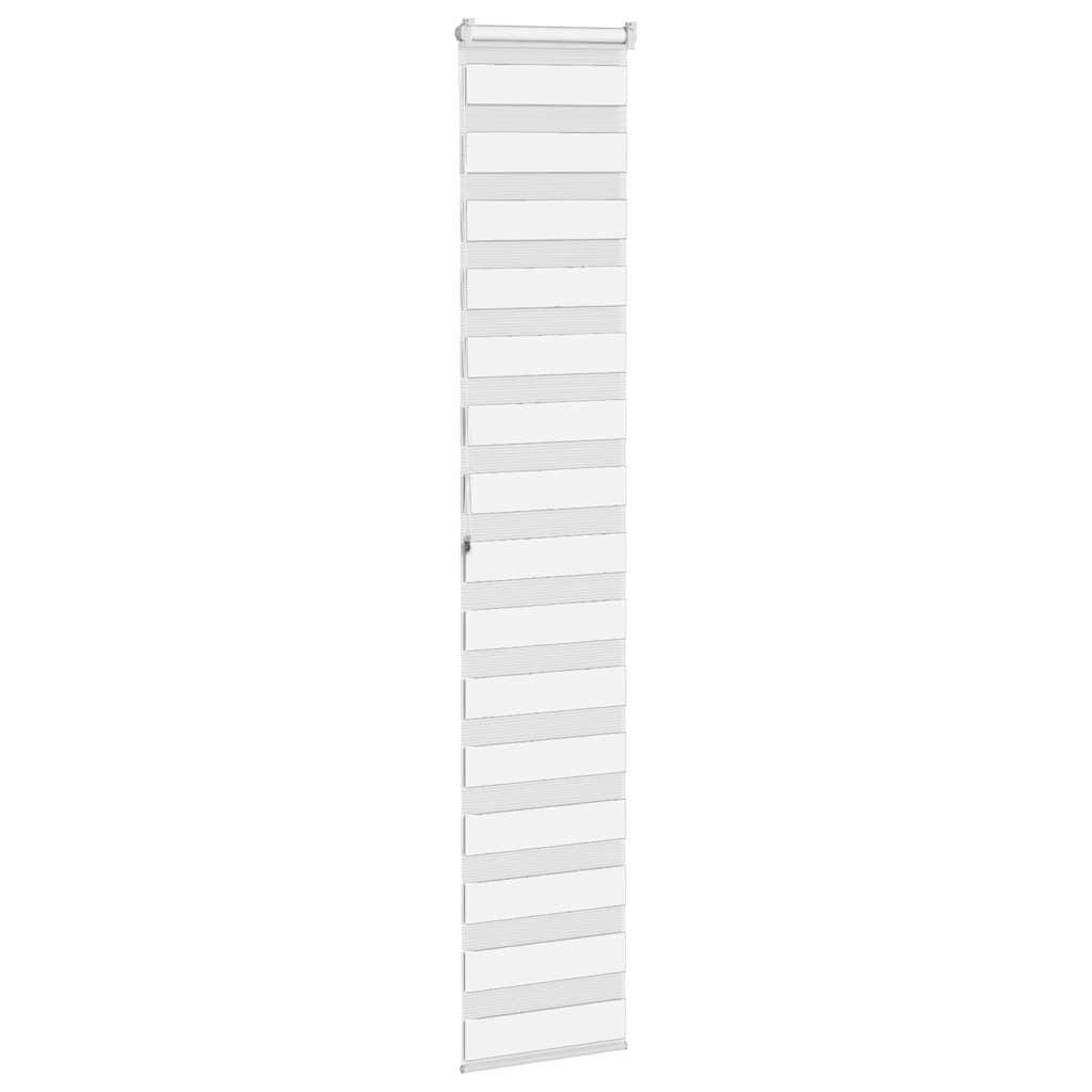 vidaXL Zebra rolgordijn 45x200 cm stofbreedte 40,9 cm polyester wit