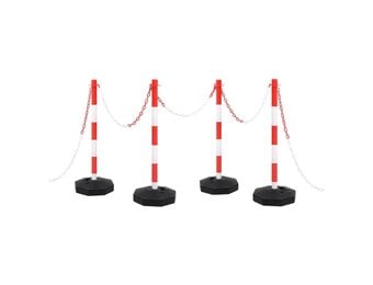 vidaXL Kettingpalenset met kunststof ketting 10 m