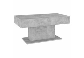 Salontafel Bewerkt Hout Betongrijs 96x50x45 cm - 34% Korting