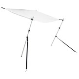 vidaXL Schaduwdoek T-top 170x208x(115-183) cm wit