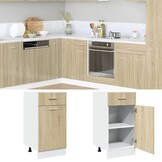 vidaXL Onderkast met lade Lyon 40x46x81,5 cm sonoma eikenkleurig