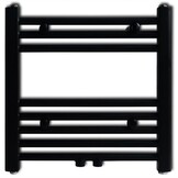 Zwarte Handdoekradiator Recht 480x480 mm - 40% Korting!