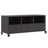 Tv-meubel 100,5 cm Zwart Staal - 34% Korting