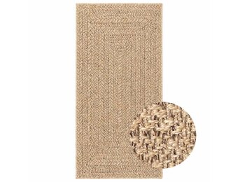 vidaXL Vloerkleed ZIZUR binnen en buiten 60x110 cm jute look
