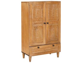 Hoge Kast van Massief Mango Hout - 60x33x100 cm (35% Korting)