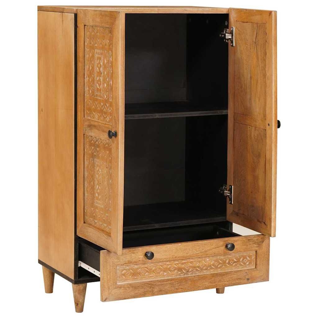 Hoge Kast van Massief Mango Hout - 60x33x100 cm (35% Korting)