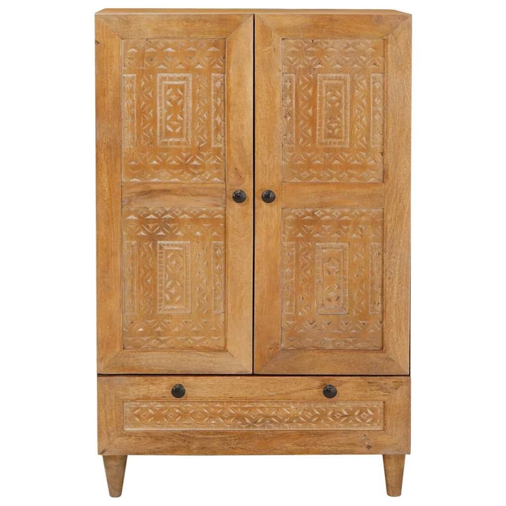 Hoge Kast van Massief Mango Hout - 60x33x100 cm (35% Korting)