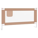 vidaXL Bedhekje peuter 160x25 cm stof taupe