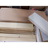 vidaXL Bedframe zonder matras massief grenenhout wit 140x200 cm