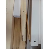 vidaXL Bedframe massief grenenhout wit 75x190 cm