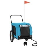 Hondenfietskar Oxford Stof Blauw/Zwart - 34% Korting