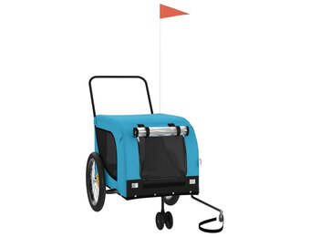 Hondenfietskar Oxford Stof Blauw/Zwart - 34% Korting
